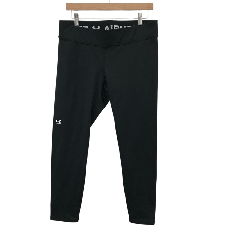 Under Armour Black Leggings Size XL Women’s Compression Heatgear Training Gym